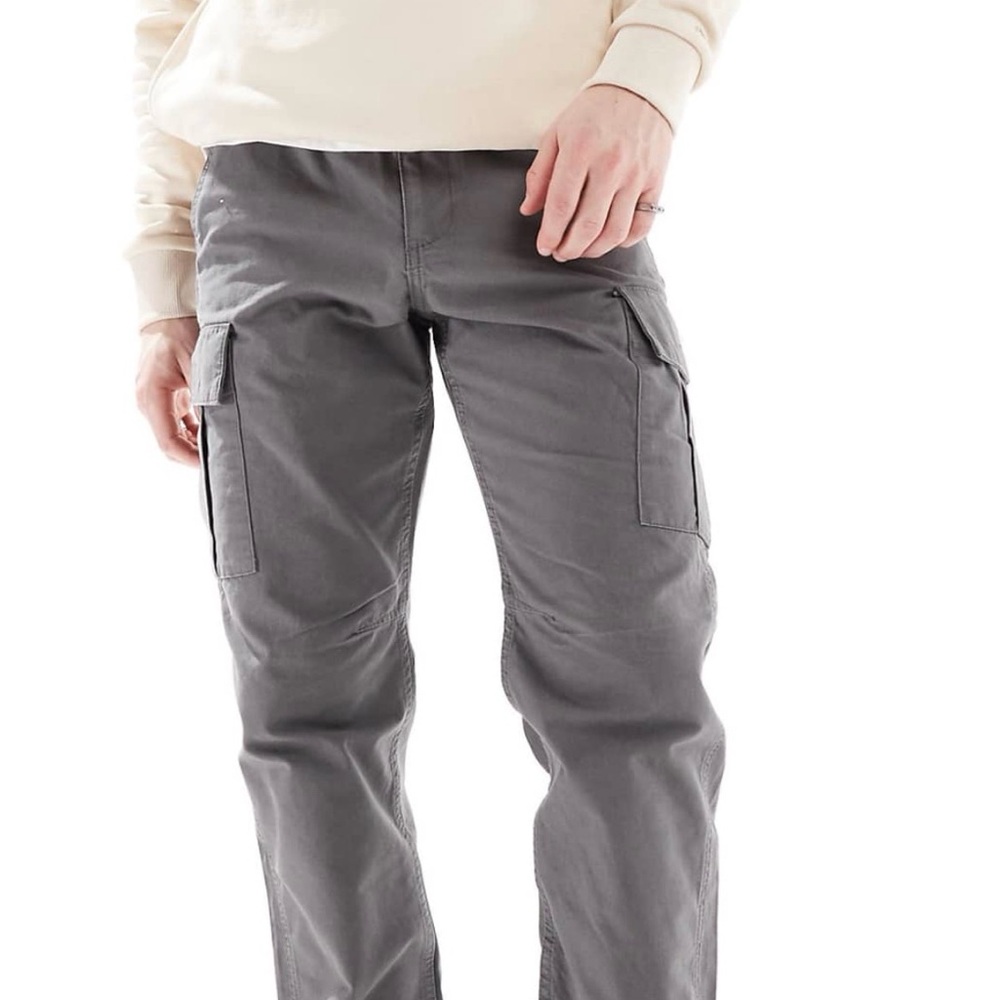 ASOS Men's Loose Fitted Cargo Gray Pants